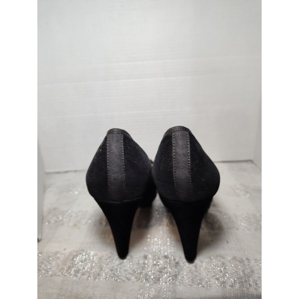 Gianni Bini Black Suede Platform Pumps 9.5M Pre-owned - Picture 3 of 9